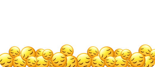 group of sad emojis